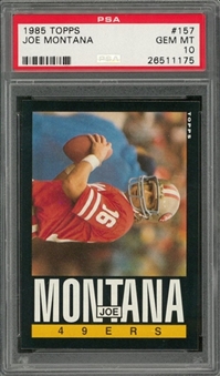 1985 Topps #157 Joe Montana – PSA GEM MT 10